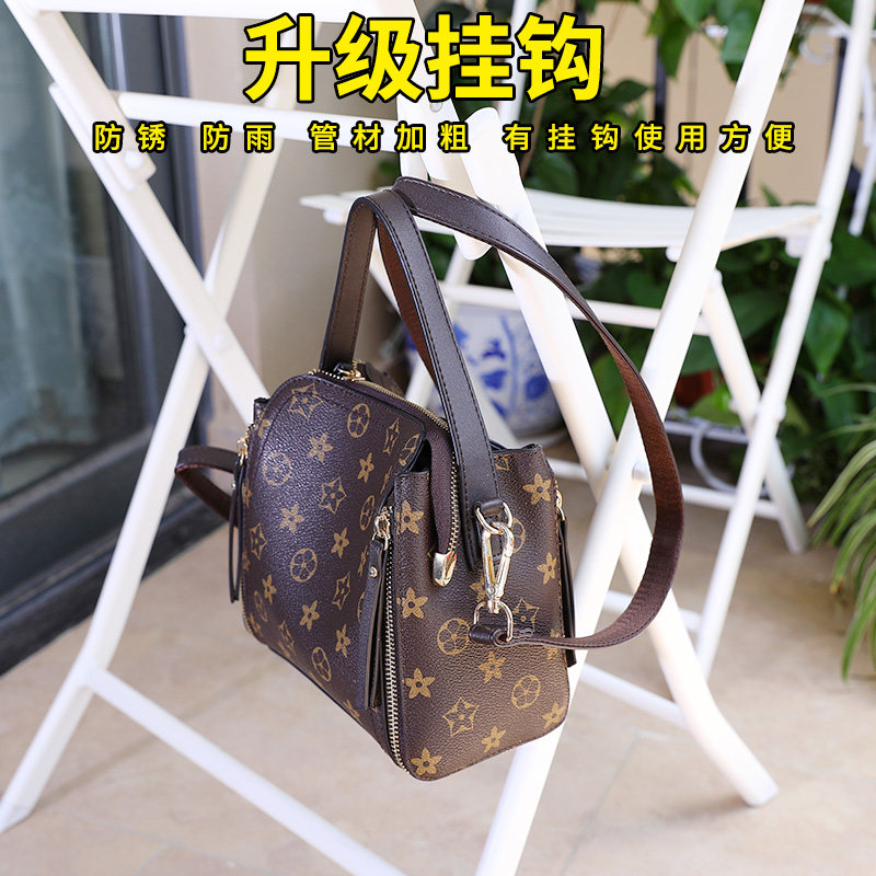 藤朝阳台折叠桌椅三件套北欧卧室户外摆摊便携式铁艺桌椅小茶几