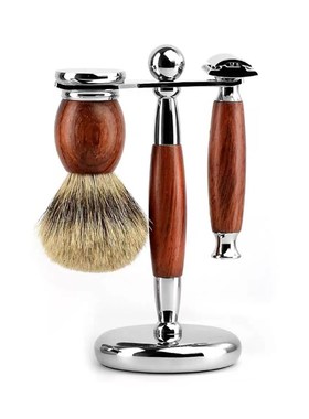 轻奢意式样板房间梳妆台摆件卫生间男士老式复古刮胡刀剃须刀饰品