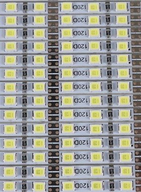 LED12V灯带条超窄超薄超细4mm高亮硬灯条2835广告灯箱柜台展柜