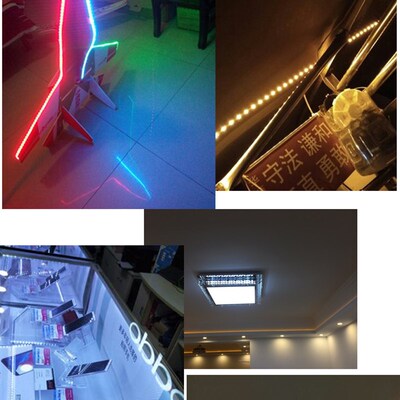 led软灯带 12v2835 贴片8mm宽度超薄窄板灯箱广告装饰贴片软灯条