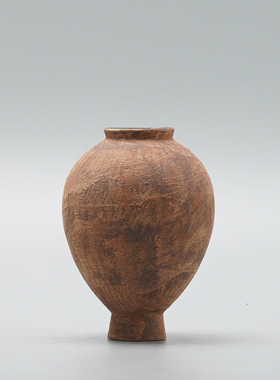 新中式复古橙陶瓷花瓶轻奢小摆件电视柜酒柜橱窗装饰品艺术陈列品