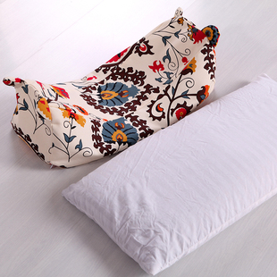 传统老粗布虎头枕单人枕头枕芯荞麦枕头颈椎枕成人儿童枕头大枕头