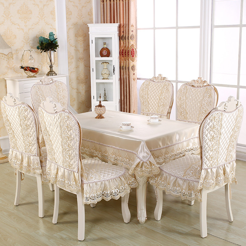 家用欧式加大餐椅垫套装坐垫靠垫餐桌布椅套蕾丝现代简约圆桌布,居家布艺,桌布,淘宝优惠券,粉丝福利购,淘宝优惠卷