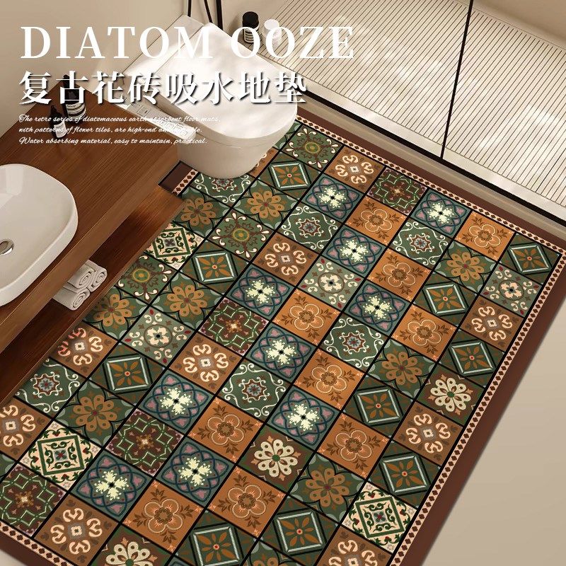 浴室硅藻泥吸水地垫家用卫生间洗手台防滑脚垫门垫子入户门口地毯,居家布艺,家用脚垫,淘宝优惠券,粉丝福利购,淘宝优惠卷