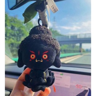 山西大同大兴善寺大黑天神佛不动明王毛绒挂件公仔玩偶文创礼物