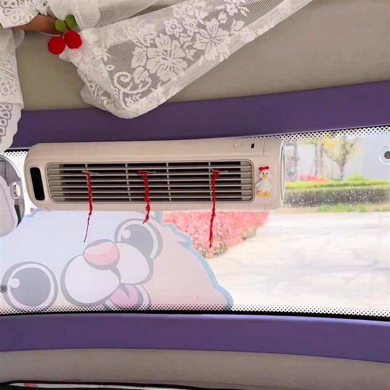 电动三轮车专用空调扇车载小型USB制冷快递车移动便携式静音风扇