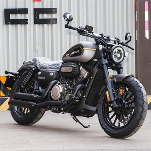 新款奔达金吉拉300V型双缸水冷太子车男士旅行代步复古巡航摩托车