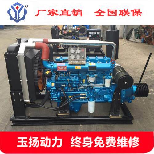 6105AZLP水冷六缸柴油机120kW163马力破碎机用配皮带轮用柴油机