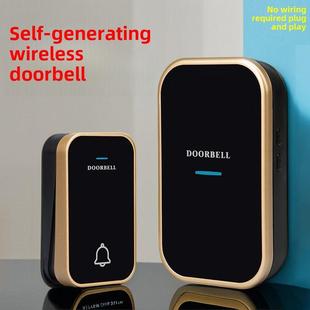 无电池家用门铃自动产生超远距智能寻呼机，防水开关220V