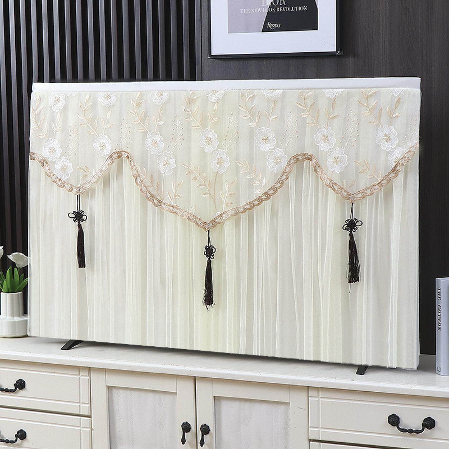 新款电视机防尘罩套盖巾寸台式电视布挂式曲面液晶电视盖布