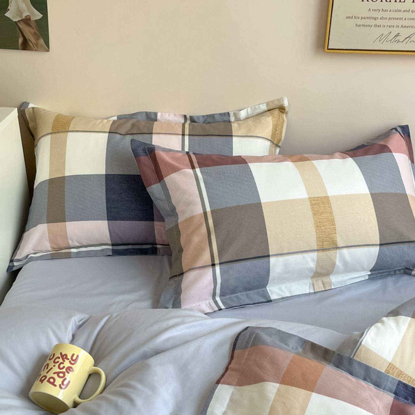 棉枕套全棉枕头套一对装枕芯套单人乳胶枕头罩大号家用