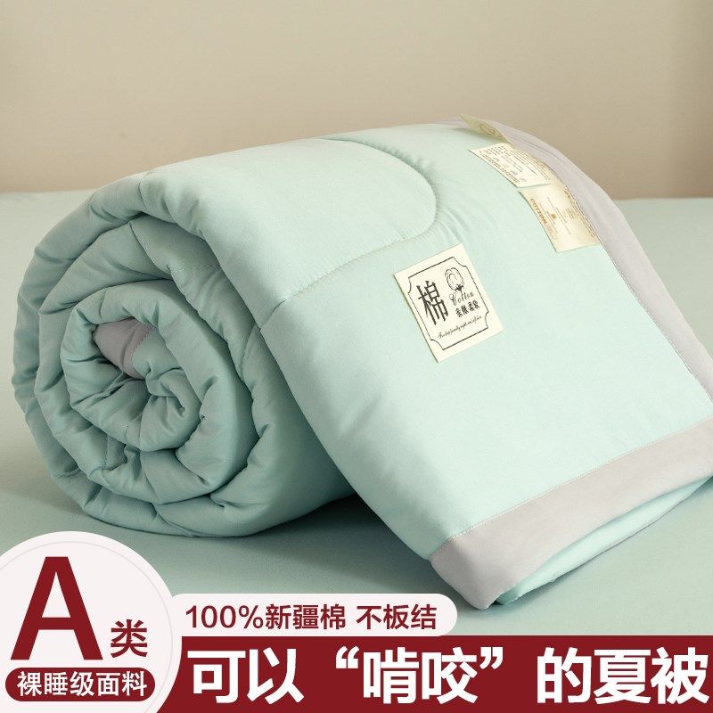 A类100新疆纯棉花被空调被夏季可机洗夏凉被学生棉被单双人薄被子,床上用品,棉花被,淘宝优惠券,粉丝福利购,淘宝优惠卷