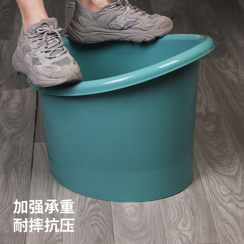 儿童泡澡桶宝宝婴儿游泳桶洗澡沐浴桶小孩子可坐家用加厚大号浴盆