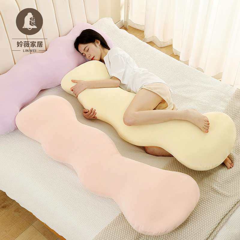 纯棉靠枕抱枕女生睡觉夹腿床上陪睡床头可拆洗靠枕背垫男靠垫抱枕