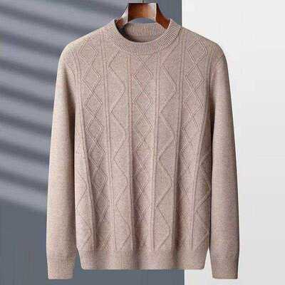 《小雀斑专属》100%绵羊毛绞花秋冬纯色针织羊毛衫TM3326