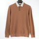 1Q857 翻领假两件针织POLO长袖 小雀斑专属 男士
