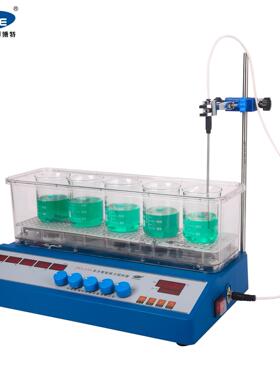 多功能恒温磁力搅拌水浴锅多孔水浴锅ZNCL-S-5G/10G智能恒温控制