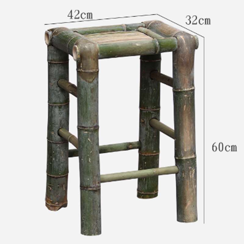 手编竹凳子竹椅子舞蹈凳手工凳复古椅子网红椅餐桌椅竹编竹板凳子