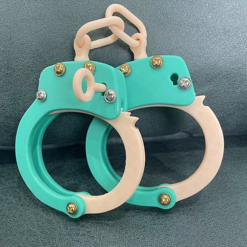 3D打印萝卜家族手铐解压