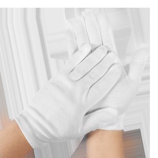 作业手套劳保耐磨加厚工作薄款白手套礼物仪文玩盘珠纯棉手套整箱