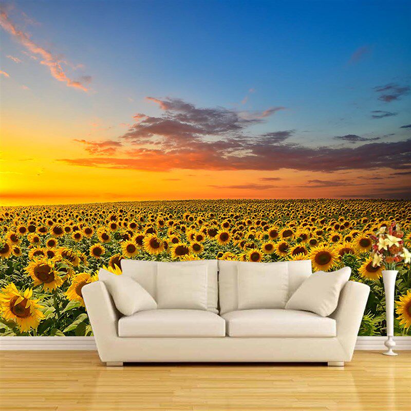 墙画墙贴壁画贴纸壁纸自粘墙纸墙贴画森林风景客厅卧室电视背景墙