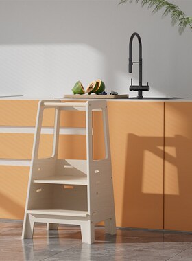 AVDA*平替儿童学习塔垫脚凳洗漱台阶踏脚凳宝宝踩脚凳站凳带扶手