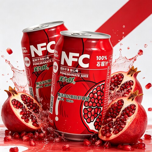 新日期NFC石榴汁果汁饮料320ml*20罐装酸甜解腻休闲饮品彩箱发货