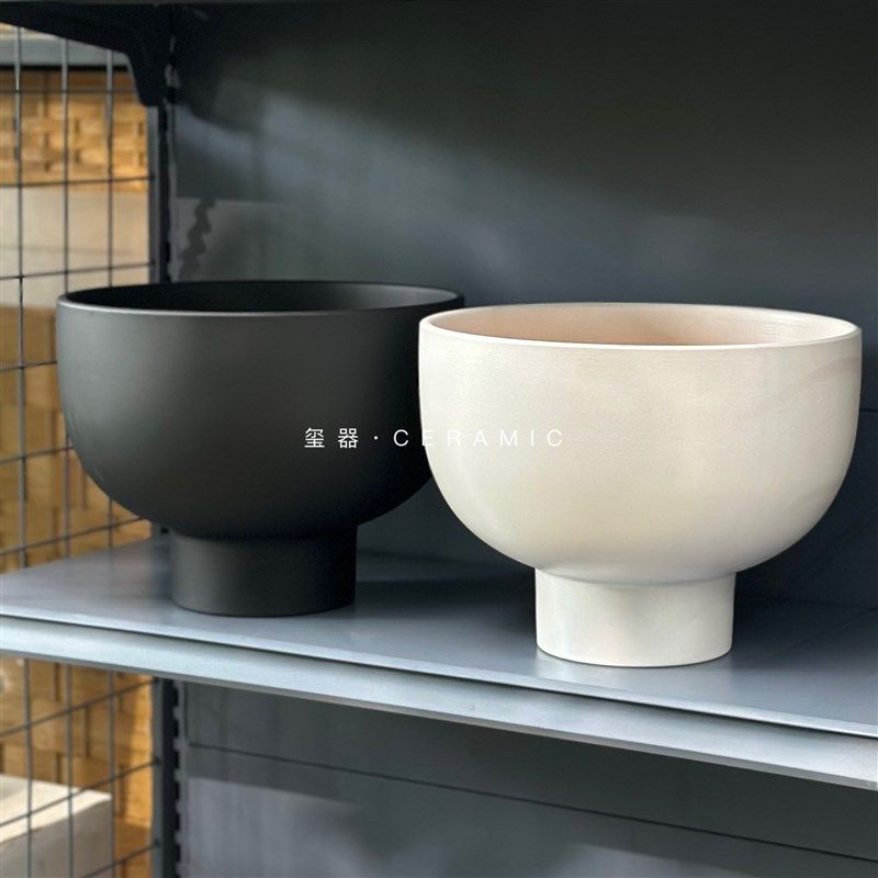 玺器 蝴蝶兰大口径陶瓷花盆桌面落地植物造景高级感设计感盆器,家居饰品,花盆,淘宝优惠券,粉丝福利购,淘宝优惠卷