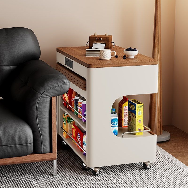 可移动实木伸缩茶几客厅家用小户型沙发边柜现代简约高级感小推车,住宅家具,茶几,淘宝优惠券,粉丝福利购,淘宝优惠卷