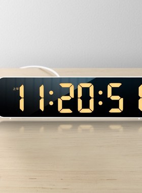 6位带秒时钟计时器电子表直播镜像桌面摆件倒计时时间显示数字led