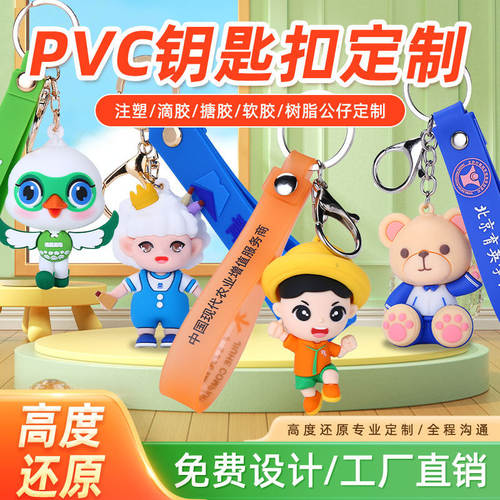 PVC钥匙扣来图定制3D立体