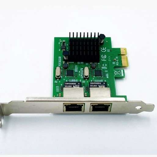 PCI-E双口RJ45千兆网卡1000M台式电脑外置PCIE网卡8111卡