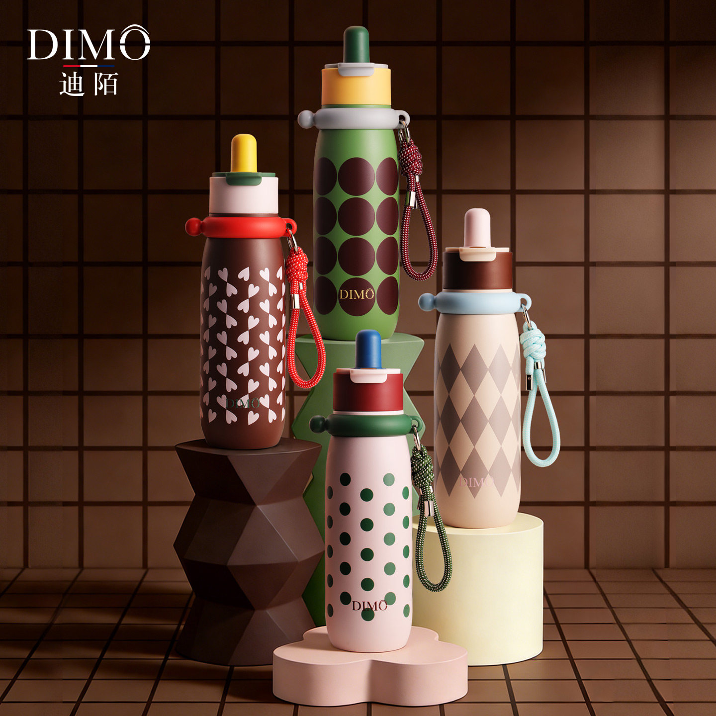 迪陌DIMO纯钛保温杯吸管杯双饮高颜值女大容量钛杯情人节新年礼物,餐饮具,保冷/保温杯,淘宝优惠券,粉丝福利购,淘宝优惠卷
