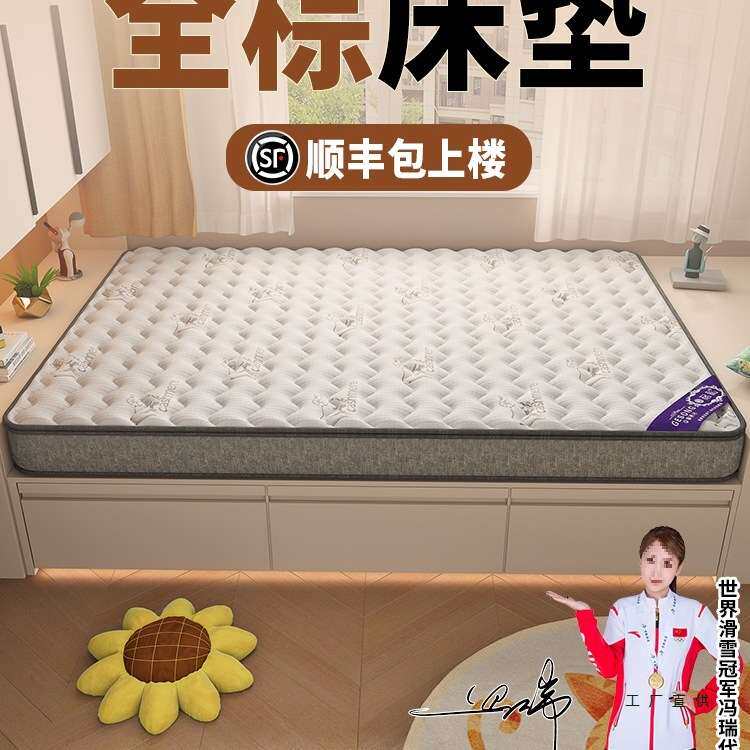 天然椰棕床垫偏硬+乳胶软硬适中1.8m1.5米老人腰酸疼定 制床垫护