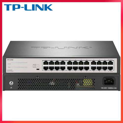 TP-LINK网络分线器24口SG1024DT监控汇聚1000M全千兆交换机Switch
