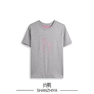 T恤女 好运小马休闲圆领短袖 山只鸭 SZY