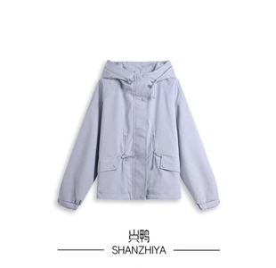 休闲百搭连帽外套上衣26新品 山只鸭 SZY