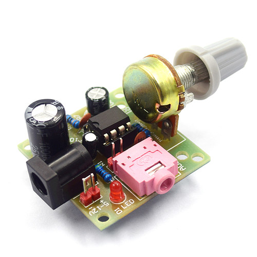 LM386低功耗迷你功放板套件 性能优于TDA2030 功放板 低功耗5~12V