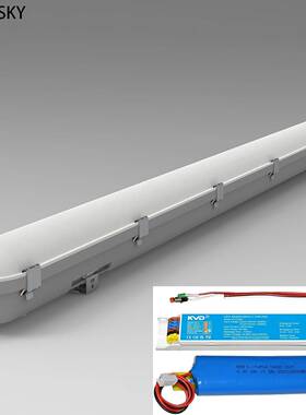 LED应急灯20WLED三防灯40W一体化三防支架60WLED防水防潮三防灯