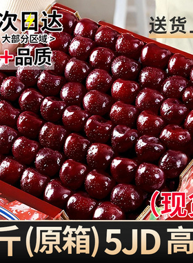 智利车厘子新鲜水果包邮当季进口整箱礼盒5斤孕妇5j樱桃原箱4j3j