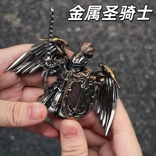 圣骑士金属磁吸拼装人仔十字军摆件可拆卸更换武器模型手办送朋友