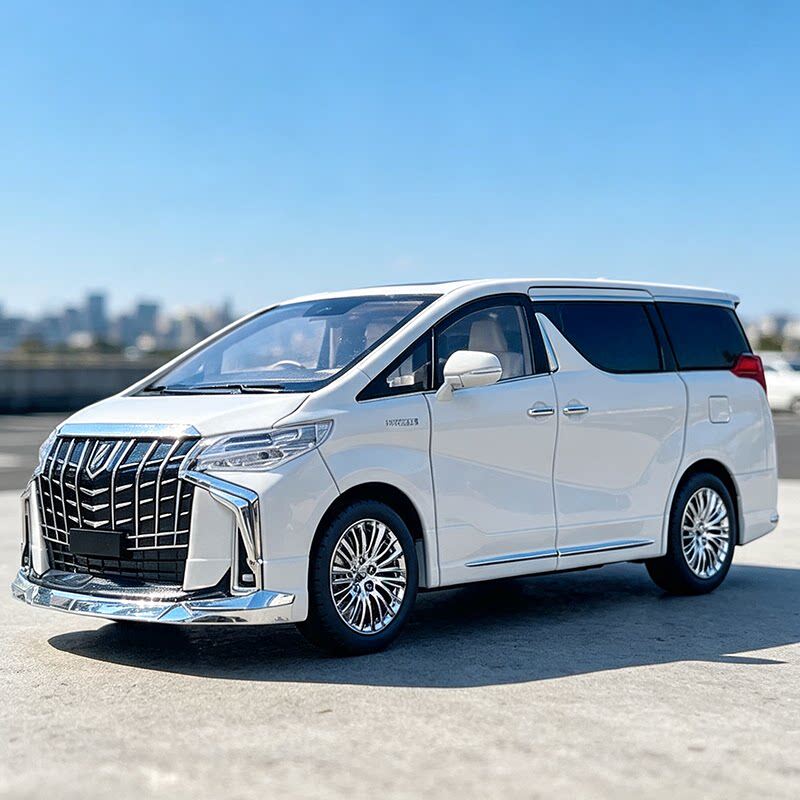 超大号1:18丰田埃尔法汽车模型保姆车商务车合金儿童玩具车男孩礼