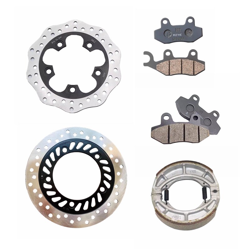 USR125前碟煞盘UCR125碟煞盘AFR125前制动盘HJ125T-21/27后刹车片图片