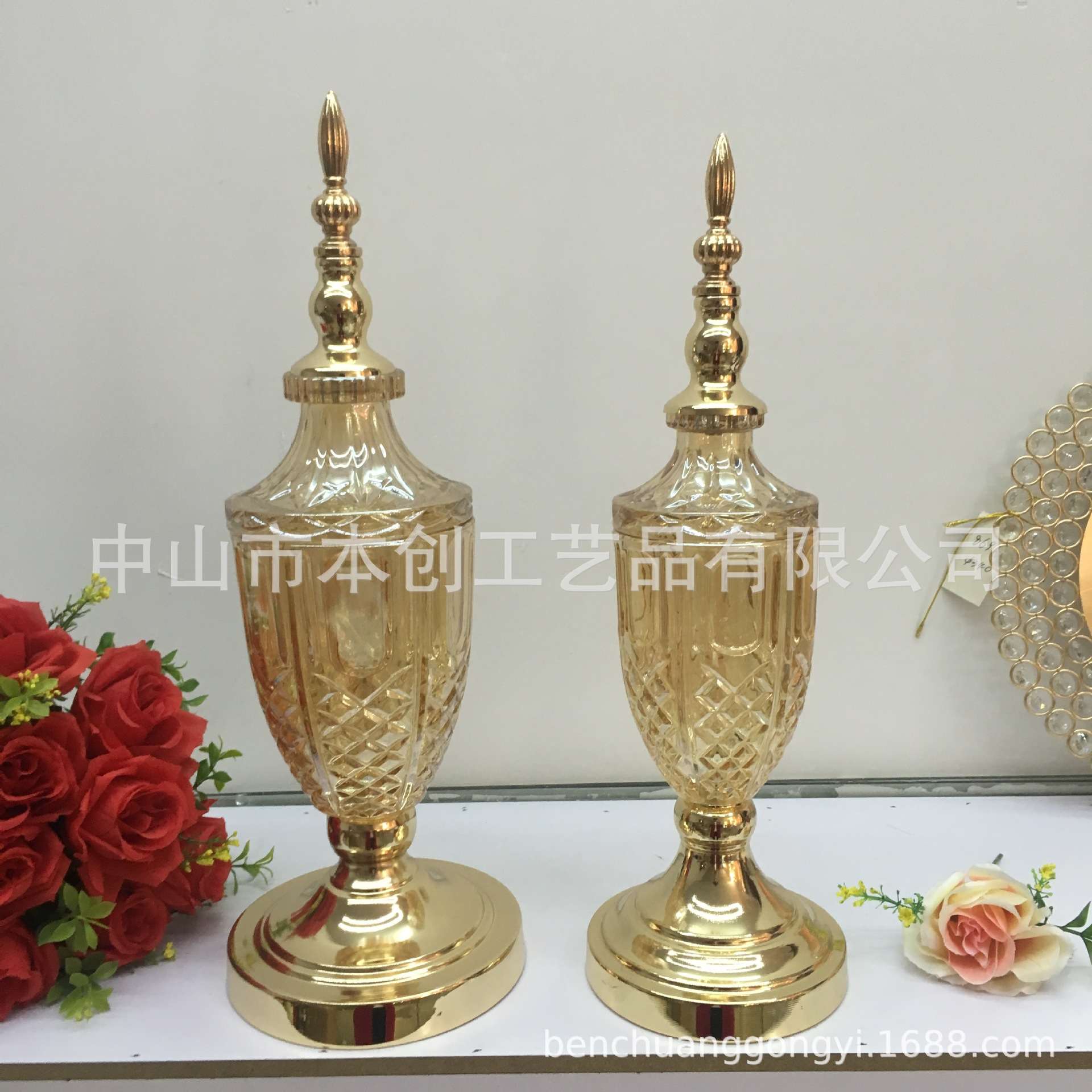 用品喜糖罐婚礼花瓶糖果盒瓜果罐首饰收纳盒软装摆件家居创意