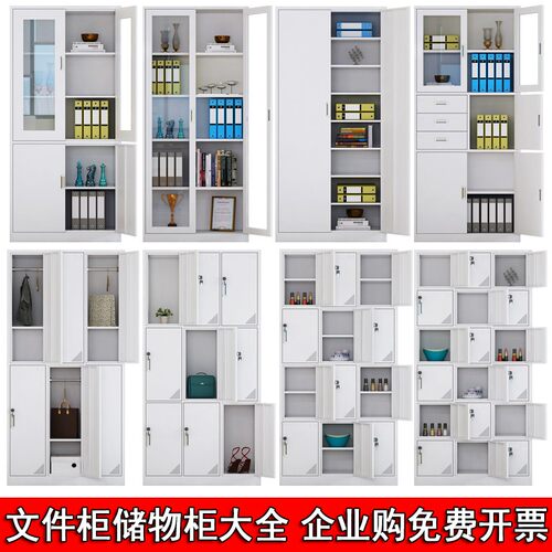 办公室文件柜资料柜财务铁皮档案凭证矮柜铁柜柜子储物员工更衣柜