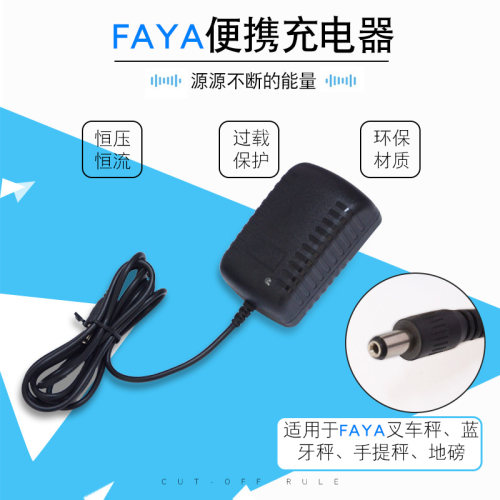 FAYA飞亚原装充电器线电子秤E3600称重仪表手提蓝牙秤充电器圆头
