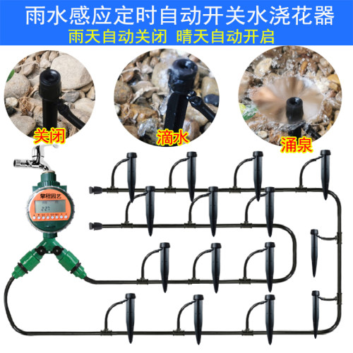 雨感自动浇花器智能喷水喷淋灌溉系统家用花园阳台定时浇灌浇水器