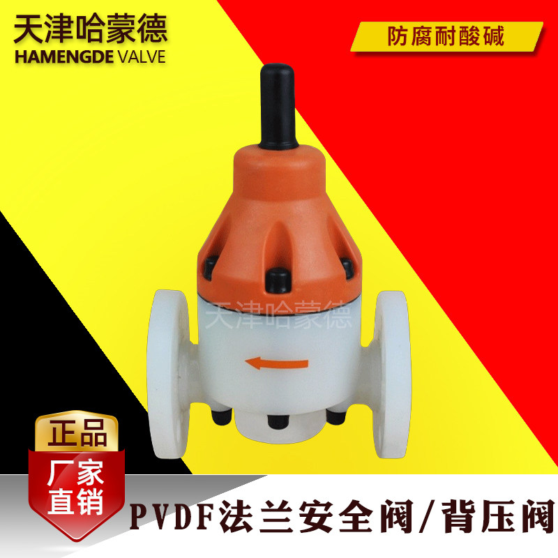 哈蒙德国标PVDF法兰安全阀背压阀单向阀加药装置计量泵专用耐酸碱