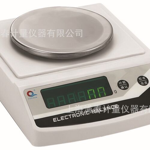 上海浦春 JE5001 5000g/0.1g 方盘 5000克 电子天平 电子称珠宝秤