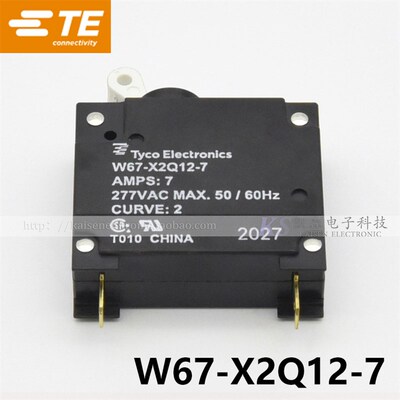 Tyco W67-X2Q12-7 7A 6-1393252-4 0.2-50Amps电磁断路器UL CSA